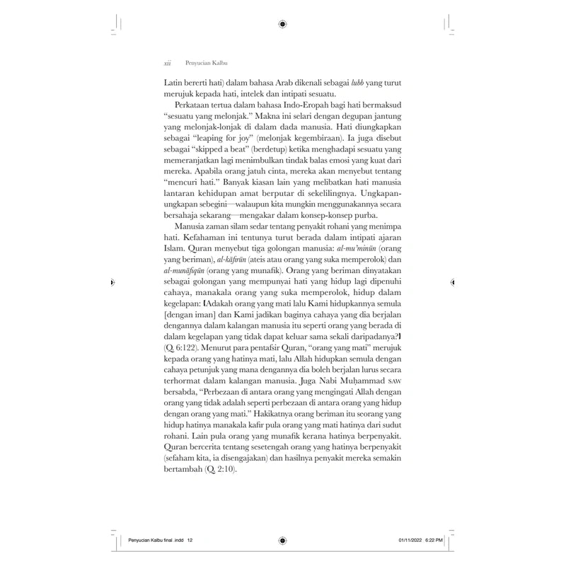 Penyucian Kalbu: Tanda Penyakit Hati &  Penawarnya (Softcover)
