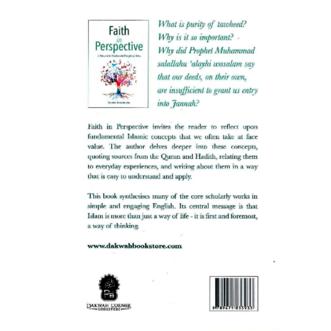 Dakwah Corner Bookstore Buku Faith in Perspective	by Natasha Kamaluddin ISFIP
