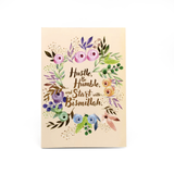 Hustle, Be Humble Essential Notebook - Iman Shoppe Bookstore