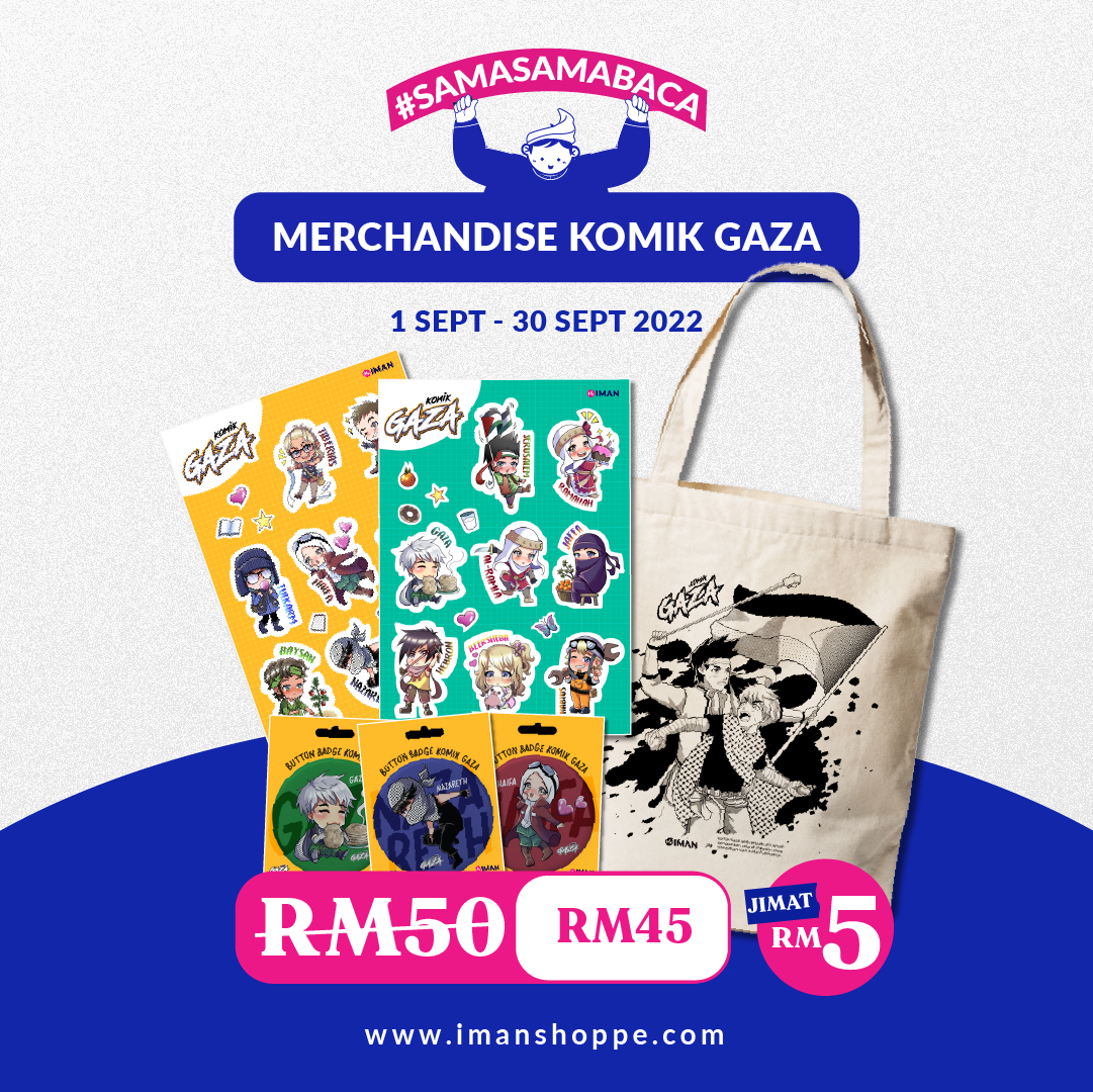 Iman Publication Merchandise Merchandise Komik Gaza IMAN Kit-MercKomik