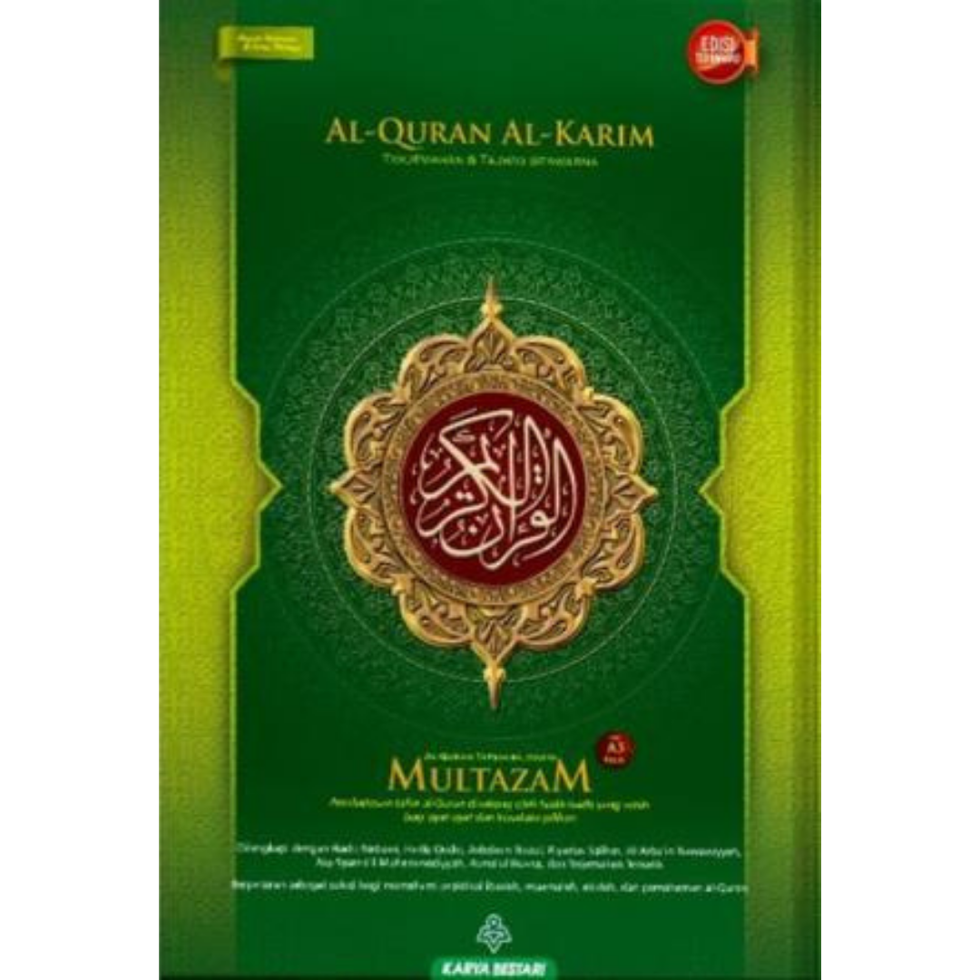 Karya Bestari Al-Quran & Tafsir Hijau Al-Quran Terjemahan & Tajwid Berwarna Multazam B5 ISAQAKMB5-1 (1292468682809)