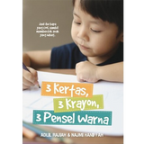 3 Kertas, 3 Krayon, 3 Pensel Warna - Iman Shoppe Bookstore