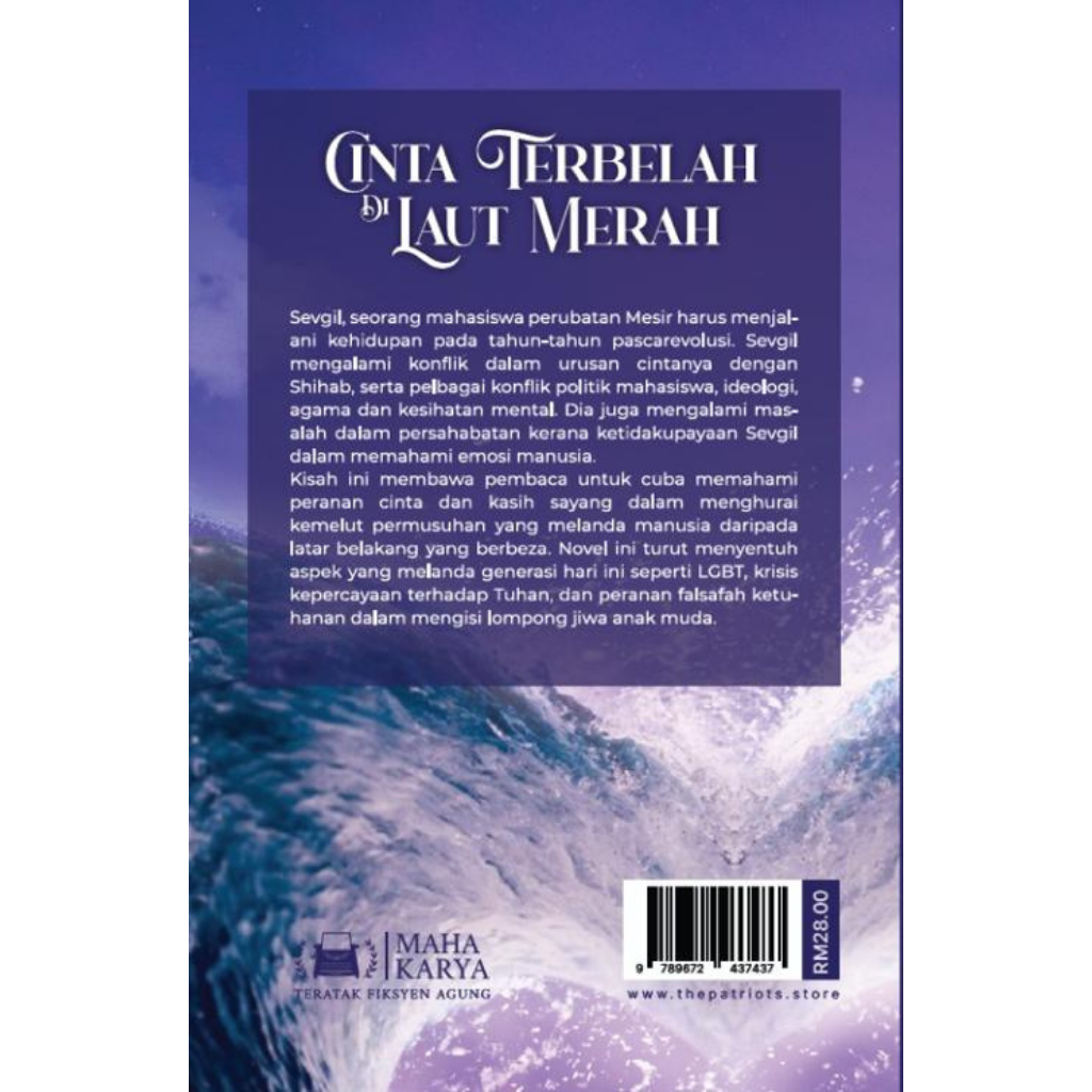 Patriots Publishing Buku Cinta Terbelah Di Laut Merah by Ilham Mazalan 201277