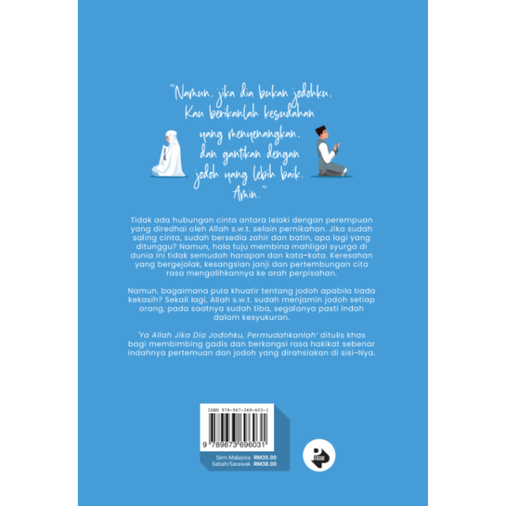 PTS Bookcafe Buku Ya Allah, Jika Dia Jodohku, Permudahkanlah by Ririn Rahayu & Amalina Nudin 100737