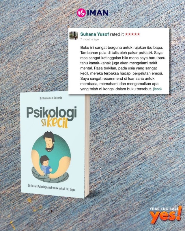 Psikologi Si Kecil by Dr Rozanizam Zakaria - IMAN Shoppe Bookstore